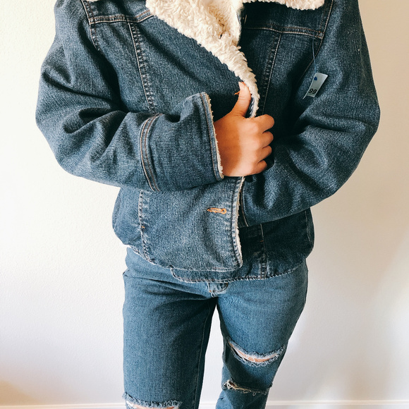 Jean Fur Jacket - Picture 3 of 4